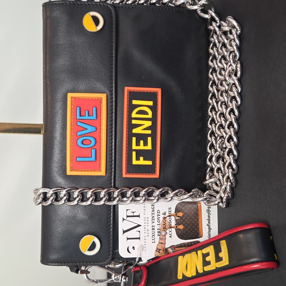 Fendi Monster/Bag Bugs 4-way leather bag highly collectible Karl Lagerfeld-era